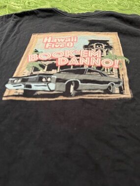 Black Hawaii Five-O Logo Short Sleeve Tee